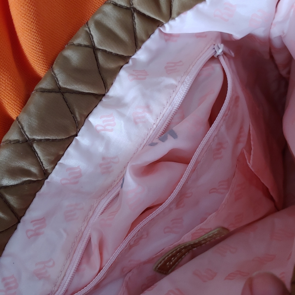 Rocawear Tan Quilted String Backpack - image 5